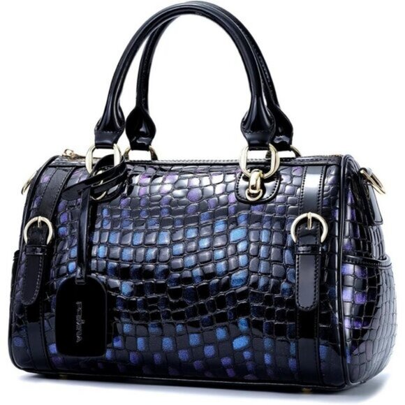 Handbags - ⚡Women Blue Genuine Leather Tote Handbag Clutch Purse Crossbody Bag